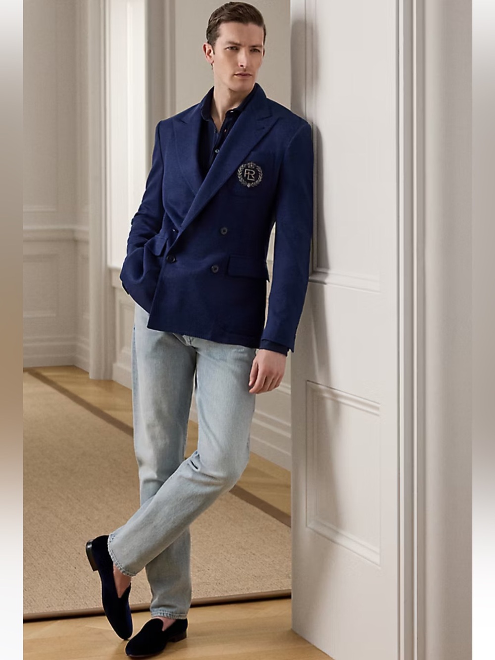 Ralph Lauren Purple Label Light Blue Straight-Leg Jeans